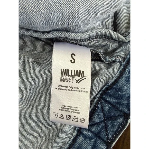 William Rast Womens Light Wash Denim Trucker Jacket Small Blue Justin Timberlake - Picture 4 of 6